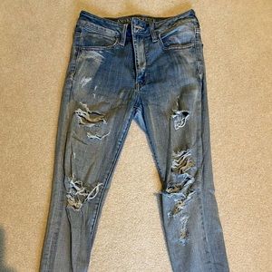 American Eagle Skinny Distressed Jeans